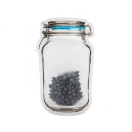 Stå upp påsar Clamp Lid Jar 9x5,2x14,9cm (25 st) [JARSM]