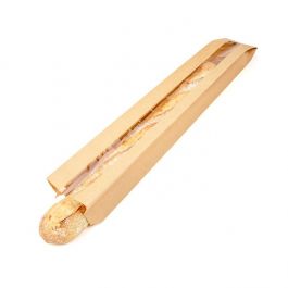 Kraftpåsar 8,9x6,4x63,5 cm med sidofals (100 st) [KBB2]