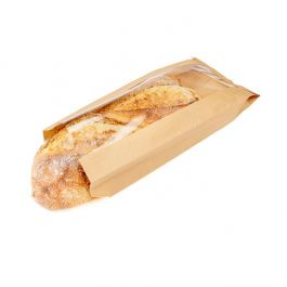 Kraftpåsar 14x4,1x33 cm med sidofalsad kant (100 st) [KBB3]