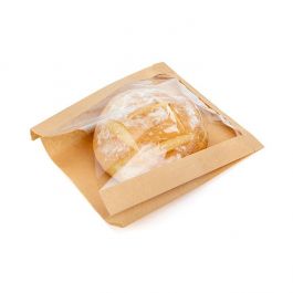 Kraftpåsar 22,9x4,1x27,9 cm med sidofals (100 st) [KBB4]