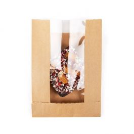 Kraftpåsar 11x2,9x15,2 cm med sidofals (100 st) [KBB7]