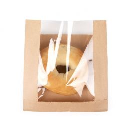 Kraftpåsar 15,9x2,9x16,5 cm med sidofals (100 st) [KBB8]