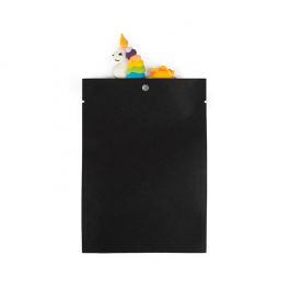 Kraftpåsar svarta miljövänliga 10,2x15,2 cm förslutningsbara (100 st) [KHS46BK]