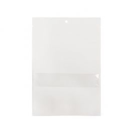 Kraftpåsar vita ekofiendly 15,2x22,9 cm förslutningsbara med fönster (100 st) [KHS69WKW]