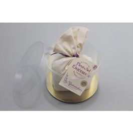 Plaströr Rund 8x8cm fast Botten Guld och löst Lock (25 st) [KJ-8X8KG]