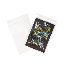 Plastpåsar 21.3x30.3cm Genomskinliga och återförslutningsbara (100 st) [KO-30159]