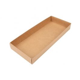 Presentförpackningar botten kraft 12,7x3,8x30,5 cm (25 st) [KR12]