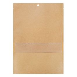 Kraftpåsar Förseglingsbar 10,2x15,2cm med Fönster (100 st) [KHS46MW]