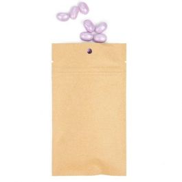Blixtlåspåsar Kraft hängander 7,6 x 11,4 cm med rivningsknappar (100 st) [HZBB3K]
