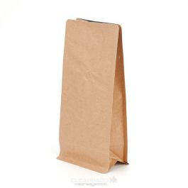 Stå upp påsar Kraft 10,8x7,6x27,3cm med Ventil | 450 gram (100 st) [SQMN9KV]