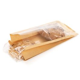 Kraftpåsar 10,2x5,4x20,3cm med Sidoinvik (100 st) [KSG3]