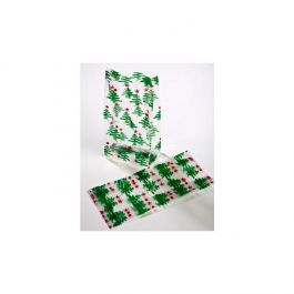Tryckta Påsar Julgranar 10,2x6,4x24,1cm med Sidoinvik (100 st) [G4CTR]