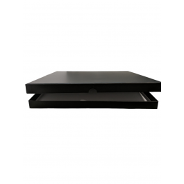 Förvaringsbox för 6 LP-skivor 32,7x2,4x32,7 cm Matt svart (4 st) [LPBOX3232]