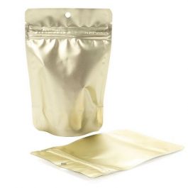 Stå upp påsar Guld 17,1x8,9x28,6cm med häng hål | 340 gram (100 st) [ZBGM4MG]