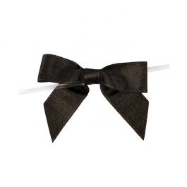 Bågar förbundna Metallic Black 8,9 cm (25 st) [MBOWBK]