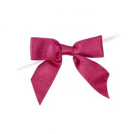 Bågar förbundna Metallic Hot Pink 8,9 cm (25 st) [MBOWP]