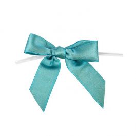 Bågar förbundna Metallic Teal 8,9 cm (25 st) [MBOWTL]