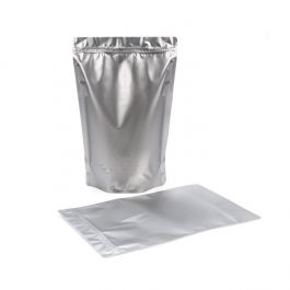 Stå upp påsar Silver 23x12x34,5cm | 907 gram (100 st) [ZBGM6S]