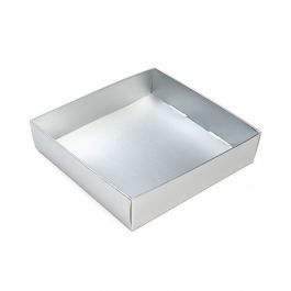 Silver Kraft presentaskar botten 10,5x2,5x10,8cm (25 st) [MS99]