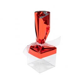 Folieöverdrag Metallic röd 12,7x22,9 cm (25 st) [MT1R]