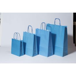 Papperskassar Blå 18+8x22cm Kraft Papper 90 gram (50 st) [PAM1822BL]