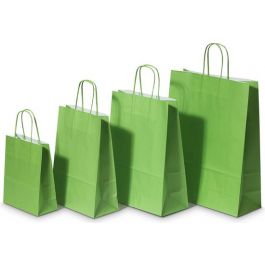 Papperskassar Grön 32+12x41cm Kraft Papper 100 gram (50 st) [PAM3241GR]