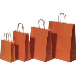 Papperskassar Orange 32+12x41cm Kraft Papper 100 gram (50 st) [PAM3241OR]