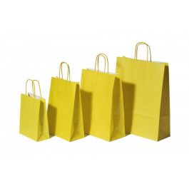 Papperskassar Gul 26+12x35cm Kraft Papper 90 gram (50 st) [PAM2635Y]