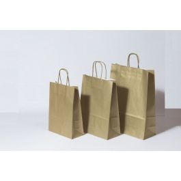 Papperskassar Guld 26+12x35cm Kraft Papper 90 gram (50 st) [PAM2635GO]