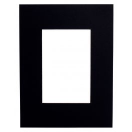 Monteringsplatta 413 Svart 20x25cm med 12x17cm fönster (5 st) [MA-7441320251]