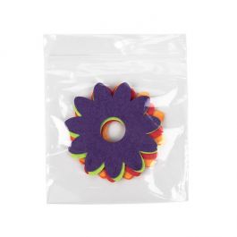 Crystal Klart Polyethylene Zipper Bags w/ Round Hang Hole 10.2x10.2 cm (100 st) [CEZR44]