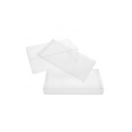 Plastlådor 14,9x2,5x19,8cm Kristallklart (25 st) [FPB166]