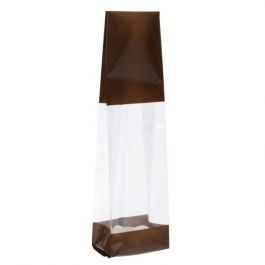 Tryckta Påsar Brun 6,7x4,8x27,3cm med Sidoinvik (100 st) [G2BN]