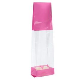 Tryckta Påsar Rosa 6,7x4,8x27,3cm med Sidoinvik (100 st) [G2PK]