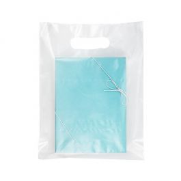 Handtagspåse frostat 2,25 Mil, 20% återvunnet innehåll 22,9x30,5cm (100 st) [H912FT1R]