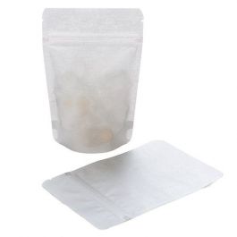 Stå upp påsar Rispapper Silver 17,1x8,9x28,6cm | 340 gram (100 st) [ZBGR4SS]