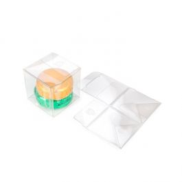 rPET Crystal Klart Pop & Lock Box 5,1x5,1x5,1 cm (25 st) [PLB104R]