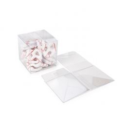 rPET Crystal Klart Pop & Lock Box 7,6x7,6x7,6 cm (25 st) [PLB58R]