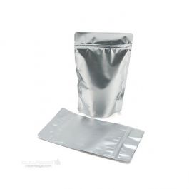 Stå upp påsar Silver 17x8x28,5cm | 340 gram (100 st) [ZBGM4S]