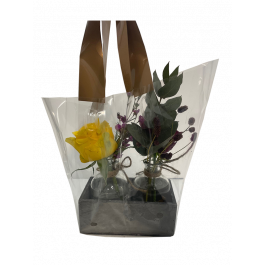 Hylsa med handtag för blomvaser extra små 25x38x16cm botten (50 st) [SL0042064A]