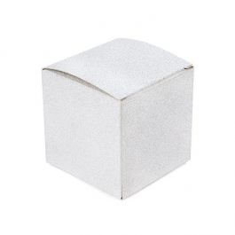 Folding Box Silver Glitter 7,6x7,6x7,6cm (25 st)[FB2SG]