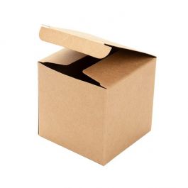 Kraft Pop & Lock-box 7,5 x 7,5 x 7,5 cm (25 st) [PLB58K]