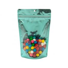 Stå upp påsar Teal 14,9x8,9x23,2cm Med hängande hål (100 st) [ZBGB7TL]