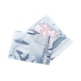 Statiska skyddspåsar 15x20cm Transparent med Tejpremsa (100 st) [SSZ68]