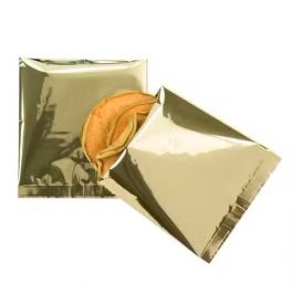 Plastpåsar Guld 10,2x10,2cm Metalliserad och förseglingsbart (100 st) [SVP44G]