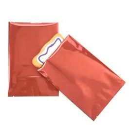 Plastpåsar Röd 12,7x17,8cm Metalliserad och förseglingsbart (100 st) [SVP57R]