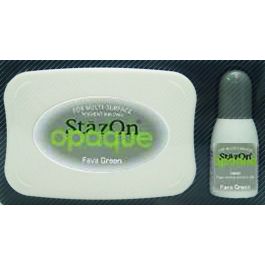 Stämpeldyna Stazon + Påfyllning, Fava green (1 st) [SZ-000-140]