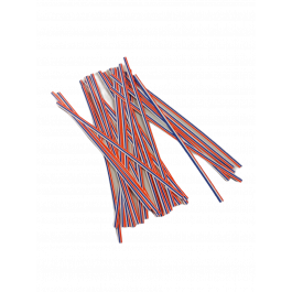 Buntband 15.2x0.4cm papper Blå Vit Röd Blandad (1.000 st) [TT6BWR]
