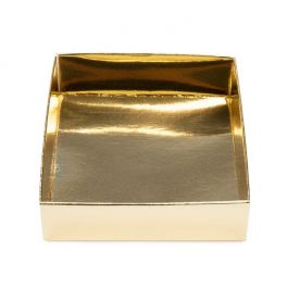 Guldpapperslåda med botten 8 x 2,5 x 8,5 cm (25 st) [SG356]