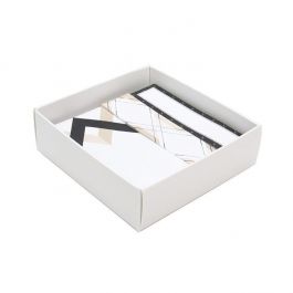 Matte White Paper Box Bottom 8 x 2,5 x 8,5 cm (25 st) [WH356]
